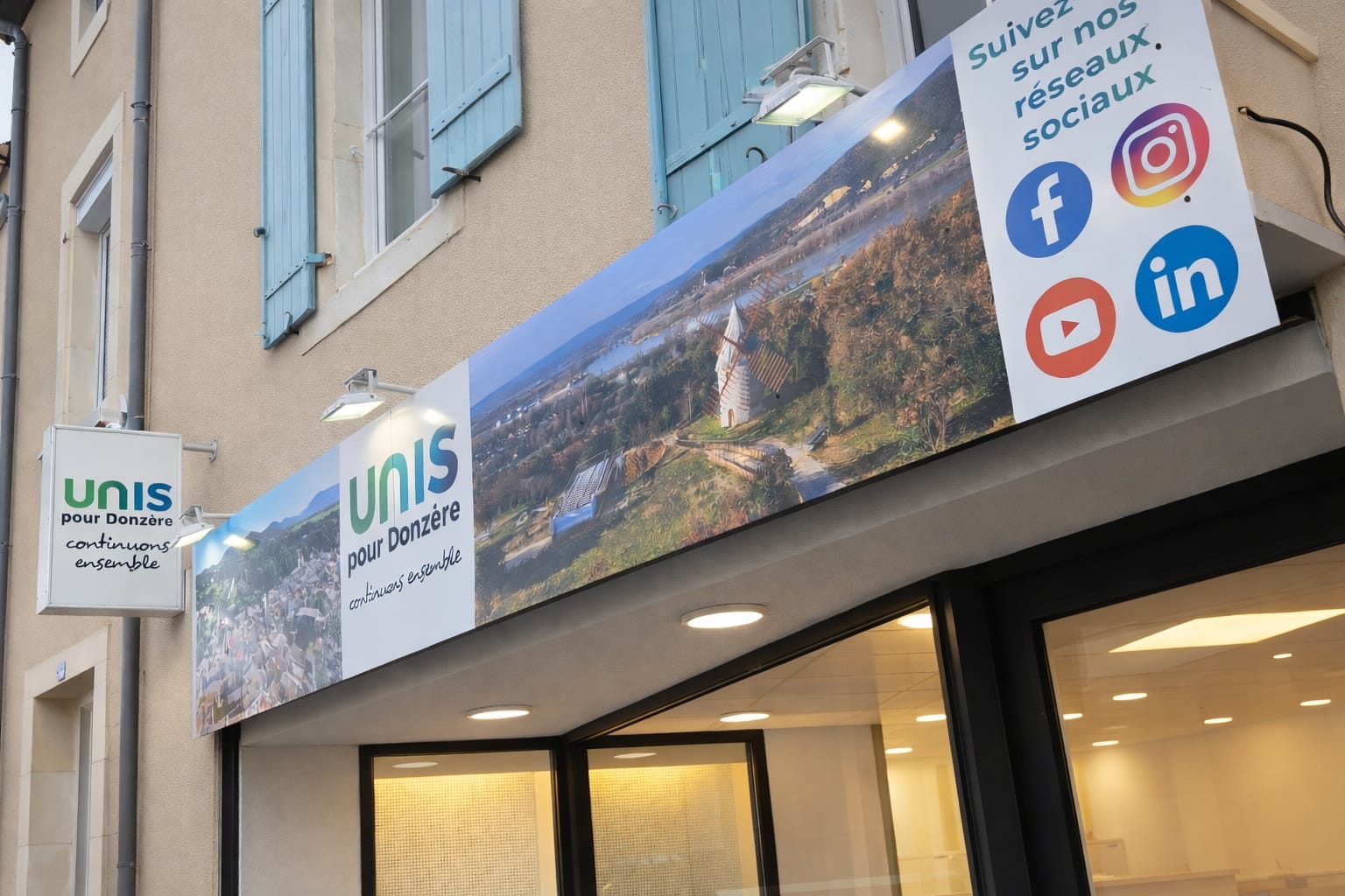 Inauguration de la permanence de campagne