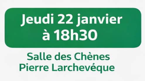 Rappel réunion publique demain soir