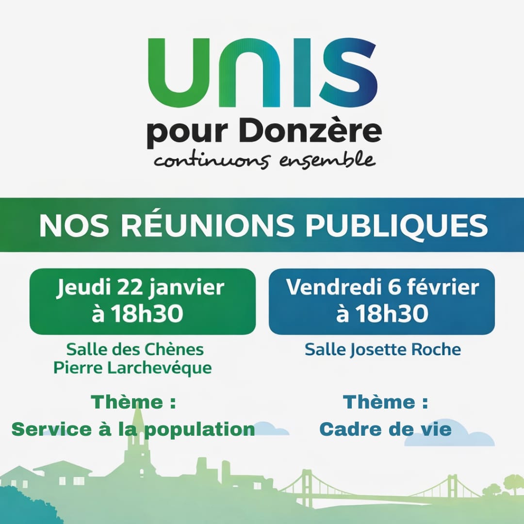 Réunions publiques